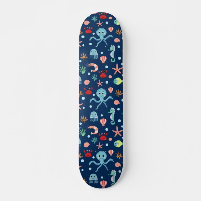 Skateboard Mundo Marino (Anverso )