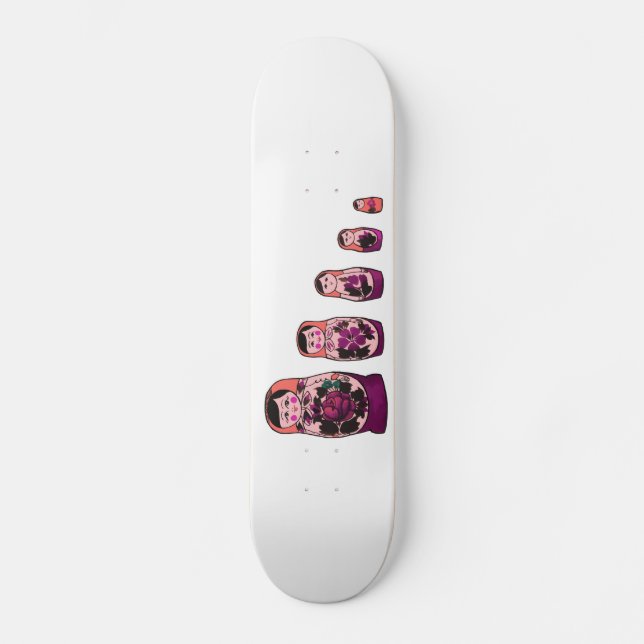 Skateboard Muñecas rusas rojas de la jerarquización (Anverso)
