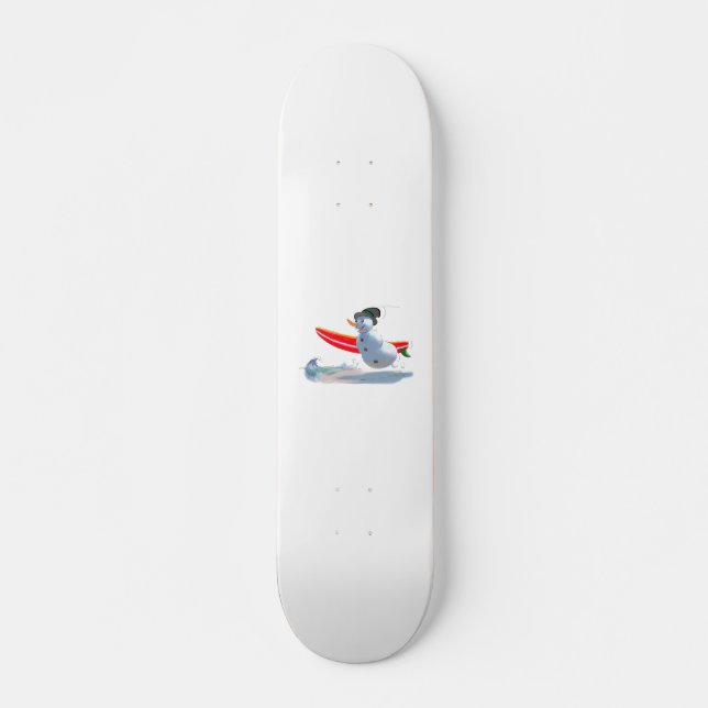 Skateboard muñeco de nieve de la persona que practica surf (Anverso )
