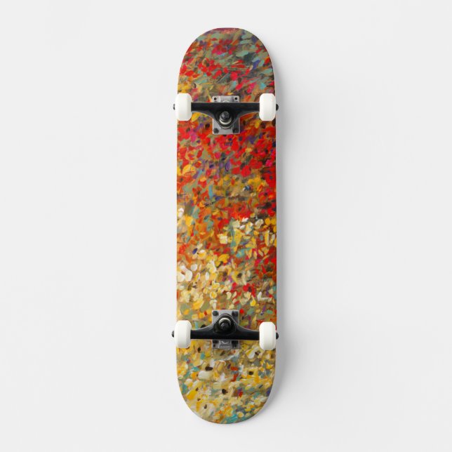 Skateboard Mural de jardín brillante de flores silvestres de  (Anverso)