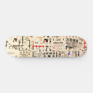 Skateboard Muro de cartón pelado desgarrado