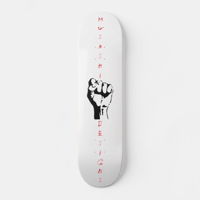 Skateboard Musashi diseña el puño (Anverso)