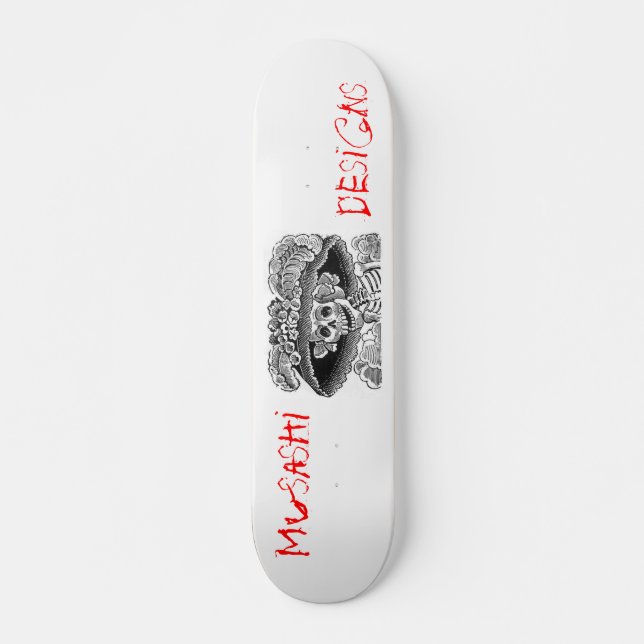 Skateboard Musashi diseña los huesos del Dem (Anverso )