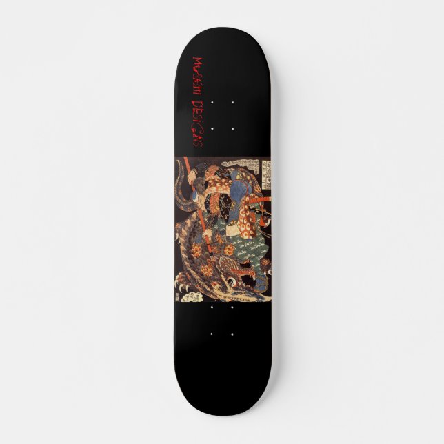 Skateboard Musashi diseña Nue (Anverso )