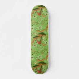 Skateboard Mushroom Garden Geen