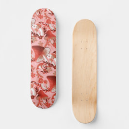 Skateboard Mushroom Magnífico rosa y rojo
