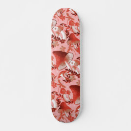 Skateboard Mushroom Magnífico rosa y rojo
