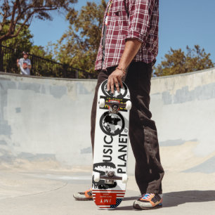 Skateboard MUSIC PLANET, 73/7" Deck