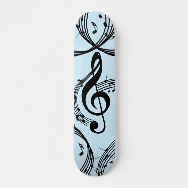 Skateboard Música Climactic G Clef Blue (Anverso )