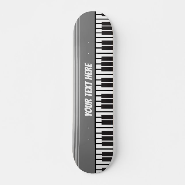 Skateboard Músico personalizado del teclado del piano (Anverso )