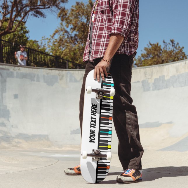 Skateboard Músico personalizado del teclado del piano (Exterior 2)