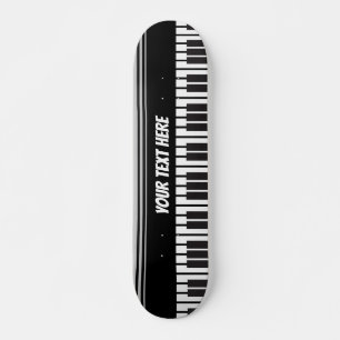 Skateboard Músico personalizado del teclado del piano