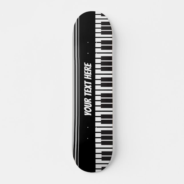 Skateboard Músico personalizado del teclado del piano (Anverso )