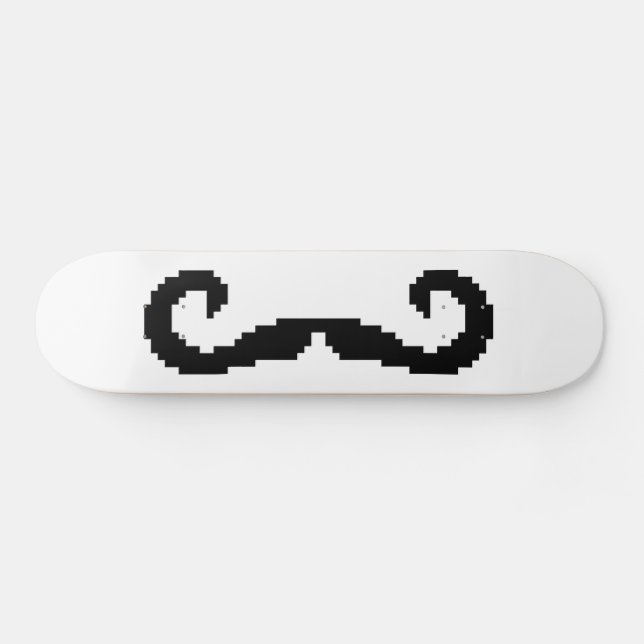 Skateboard Mustache de manillar para píxeles de 8 bits (Horz)
