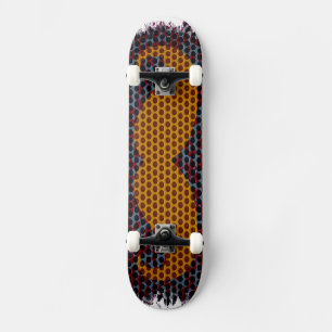 Skateboard Mustache Vintage