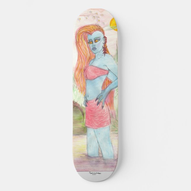 Skateboard Mutant Anna Anastasia Original, Art Signature (Anverso)