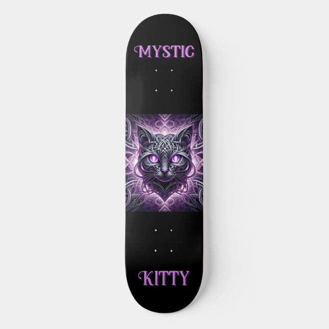 Skateboard Mystic Celtic Kitty (Anverso)