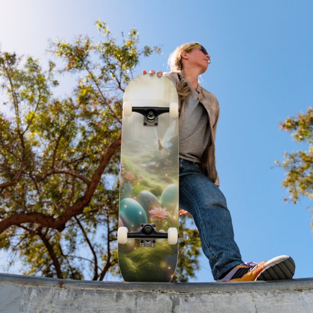 Skateboard Mystical Forest Fairy Magical Spring Eggs (Exterior 1)