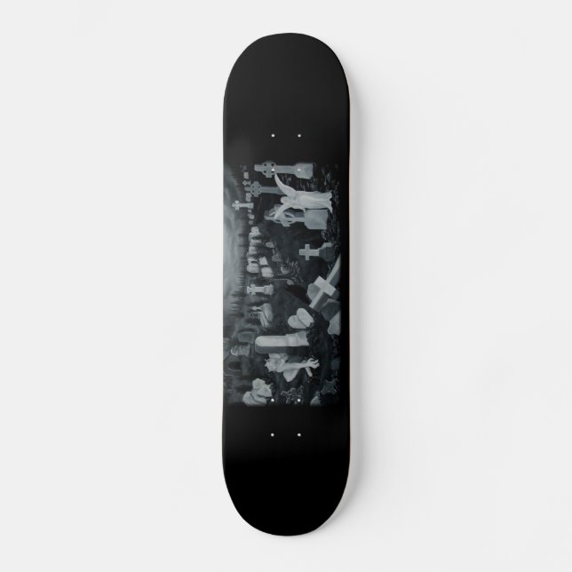 Skateboard Nachts auf dem Friedhof - Engel mit Teufel (Anverso)