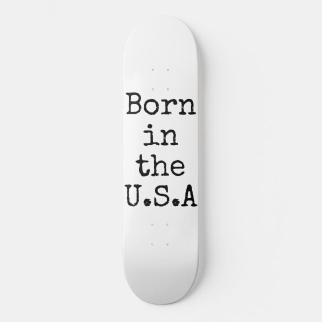 Skateboard Nacido en Estados Unidos (Anverso)