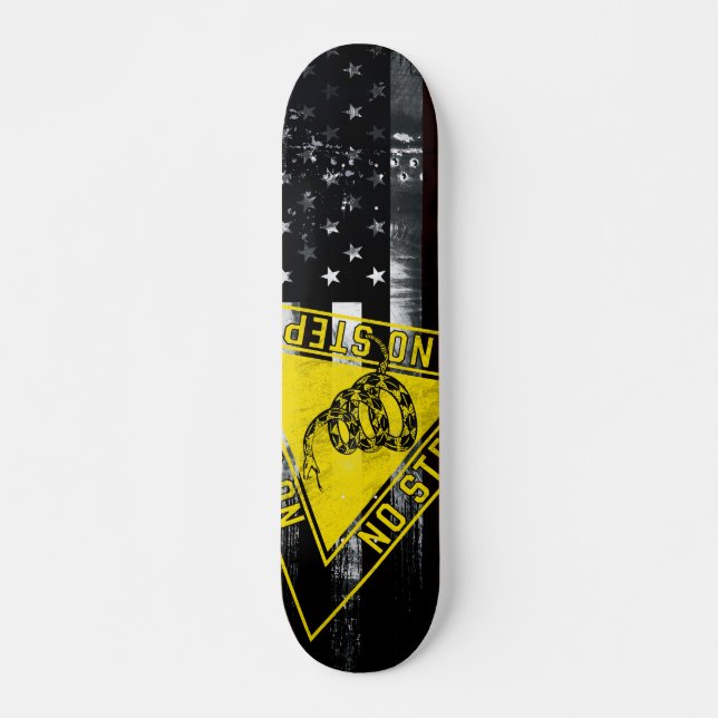 Skateboard NADA DE PASO Snake Gadsden Bandera Industrial Esta (Anverso )