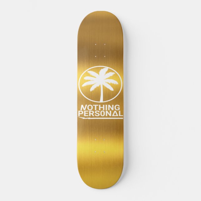 Skateboard Nada Personal Gold Deck (Anverso)