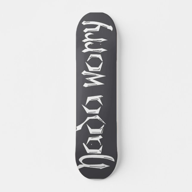 Skateboard Nada Worry Deck (Anverso )