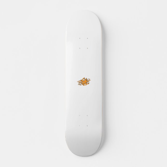 Skateboard Naranja amarillento, decorativo amarillo anaranjad (Anverso )