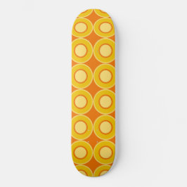Skateboard Naranja Amarillo No Se Llena De Naranja Quemado