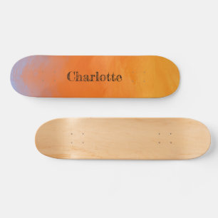 Skateboard Naranja atardecer