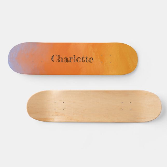 Skateboard Naranja atardecer (Horz)
