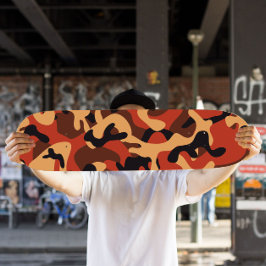 Skateboard naranja Camo | Skateboard de Camo