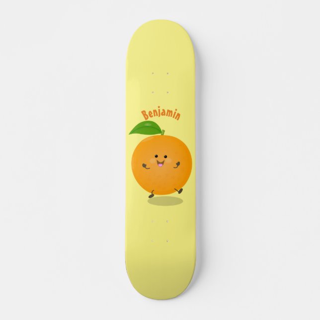 Skateboard Naranja de danza dulce cítricos (Anverso )