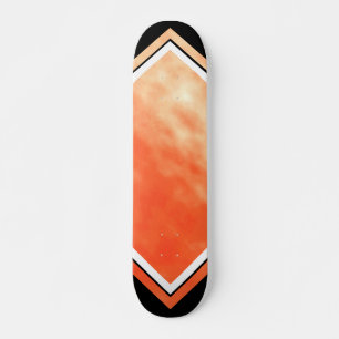 Skateboard Naranja de sangre Personalizado blanco negro Deck