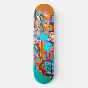 Skateboard Naranja Eléctrico y Sueños Cianos — Resumen del Di
