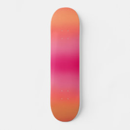 Skateboard Naranja Ombré Rosa