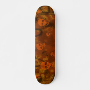 Skateboard Naranja Skull Specters