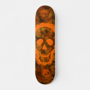 Skateboard Naranja Skull Specters