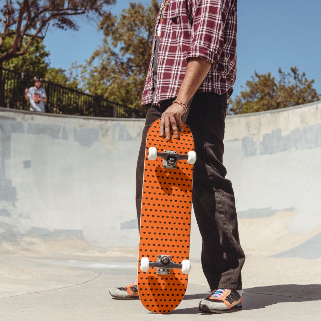 Skateboard naranja Y Negro (Exterior 2)