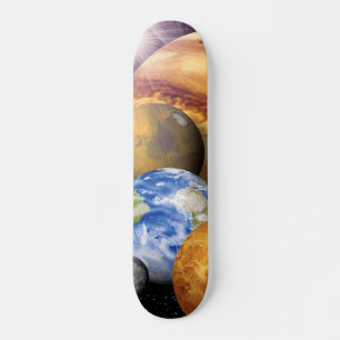 Skateboard NASA JPL Sistema Solar Planetas Montaje Fotos del 