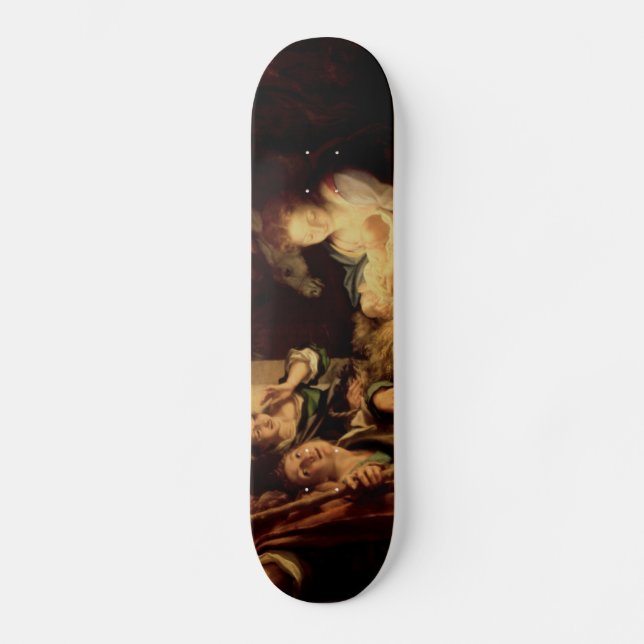 Skateboard Natividad - noche santa - Correggio - renacimiento (Anverso)