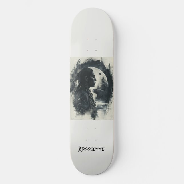 Skateboard nativo-americano personalizado (Anverso)