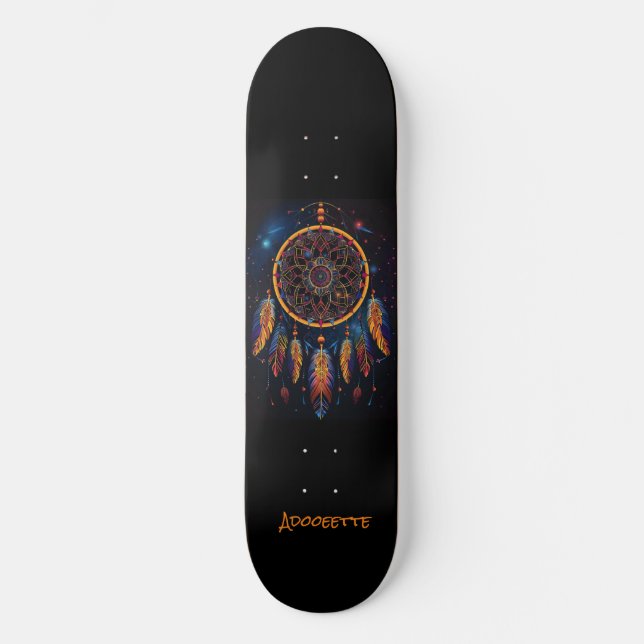 Skateboard nativo-americano personalizado (Anverso)