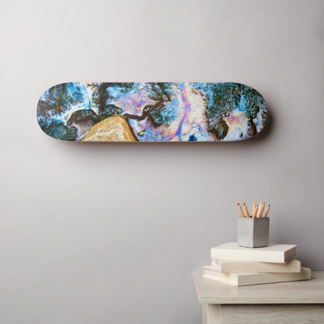 Skateboard naturaleza abstracta todavía agua (Arte de pared (horz))
