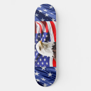 Skateboard Naturaleza americana del destino de Eagle calvo