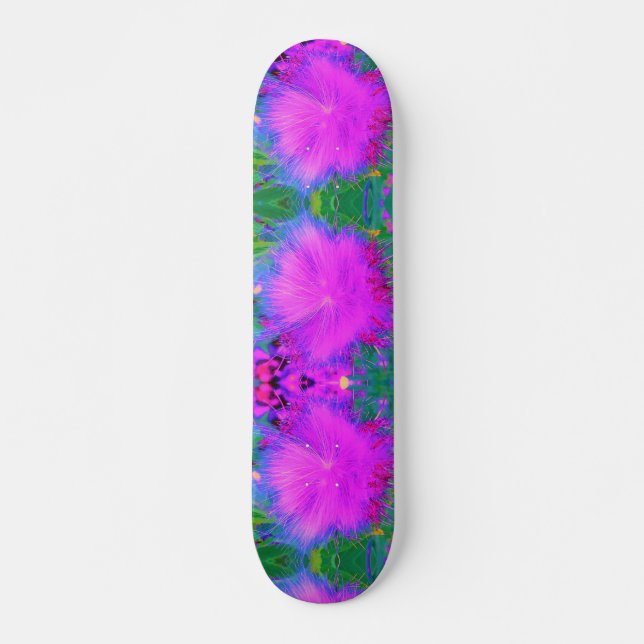 Skateboard Naturaleza psicodélica púrpura ultravioleta (Anverso )