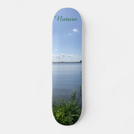 Skateboard Nature lake