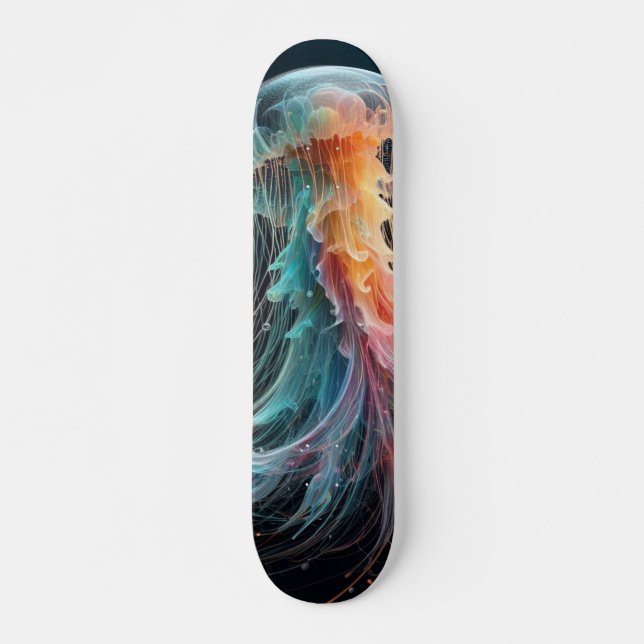 Skateboard náutica/playa/medusas costeras (Anverso )