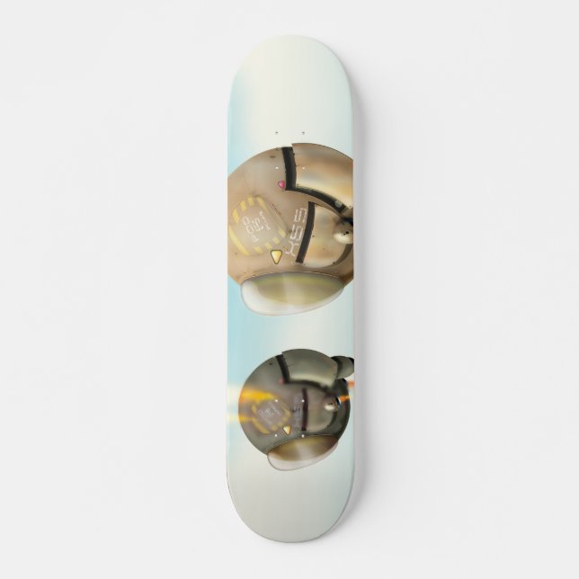 Skateboard Naves espaciales que vuelan a través de un planeta (Anverso )