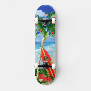 Skateboard Navidad de la playa